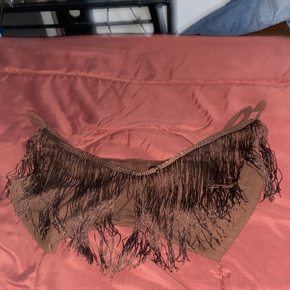 Crop top fringe shirt